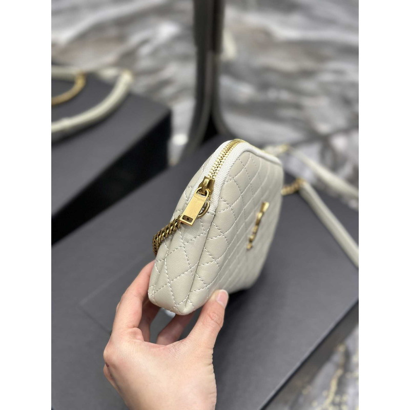 Saint Laurent Gaby Chain Bag White