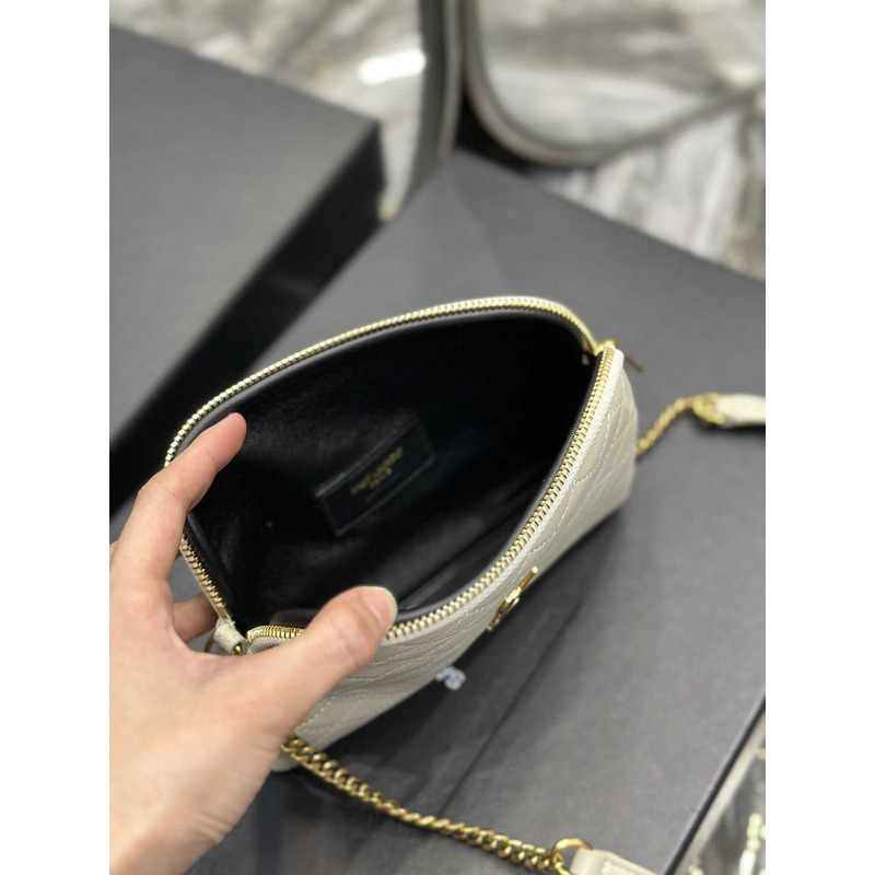 Saint Laurent Gaby Chain Bag White