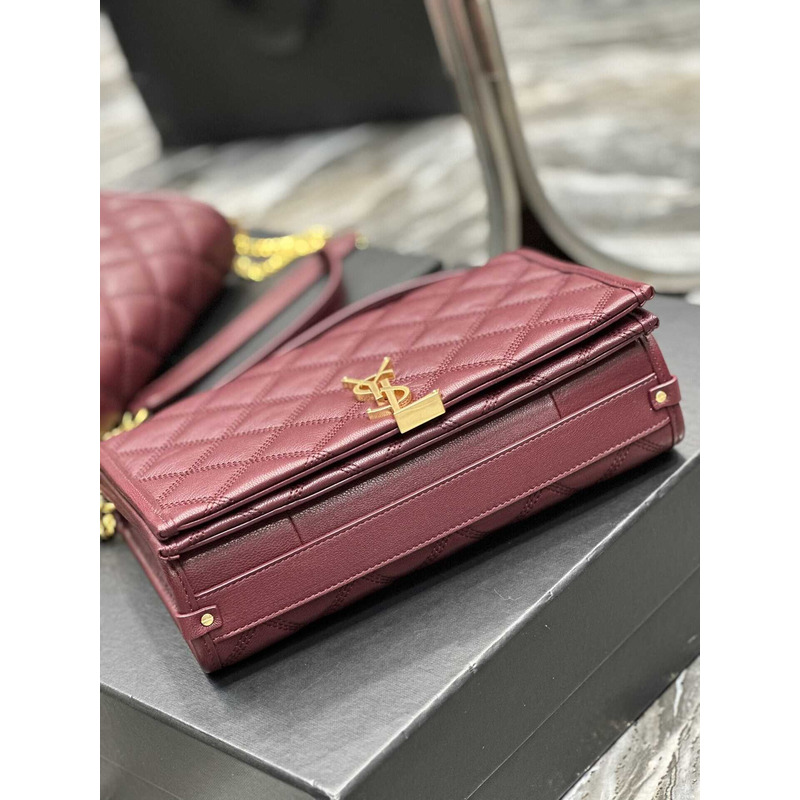 Saint Laurent Becky Shoulder Bag Red