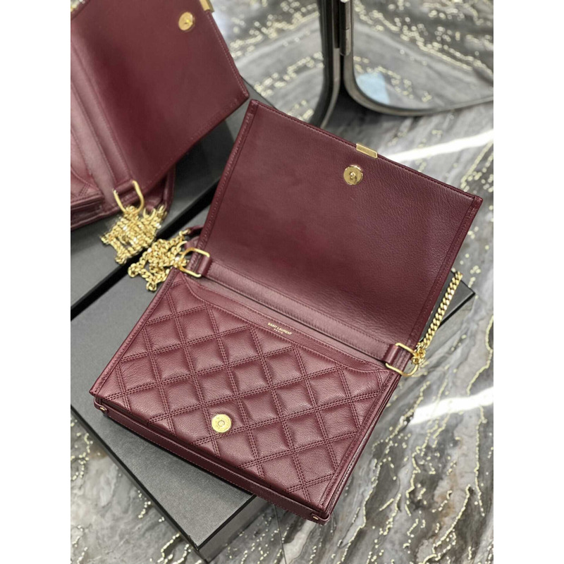 Saint Laurent Becky Shoulder Bag Red