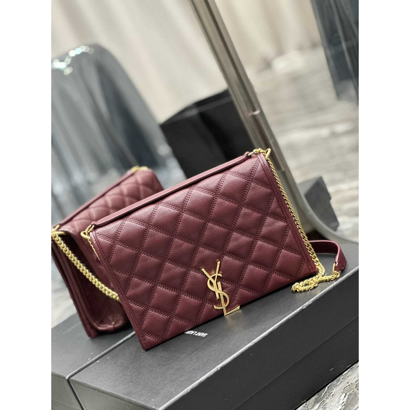 Saint Laurent Becky Shoulder Bag Red