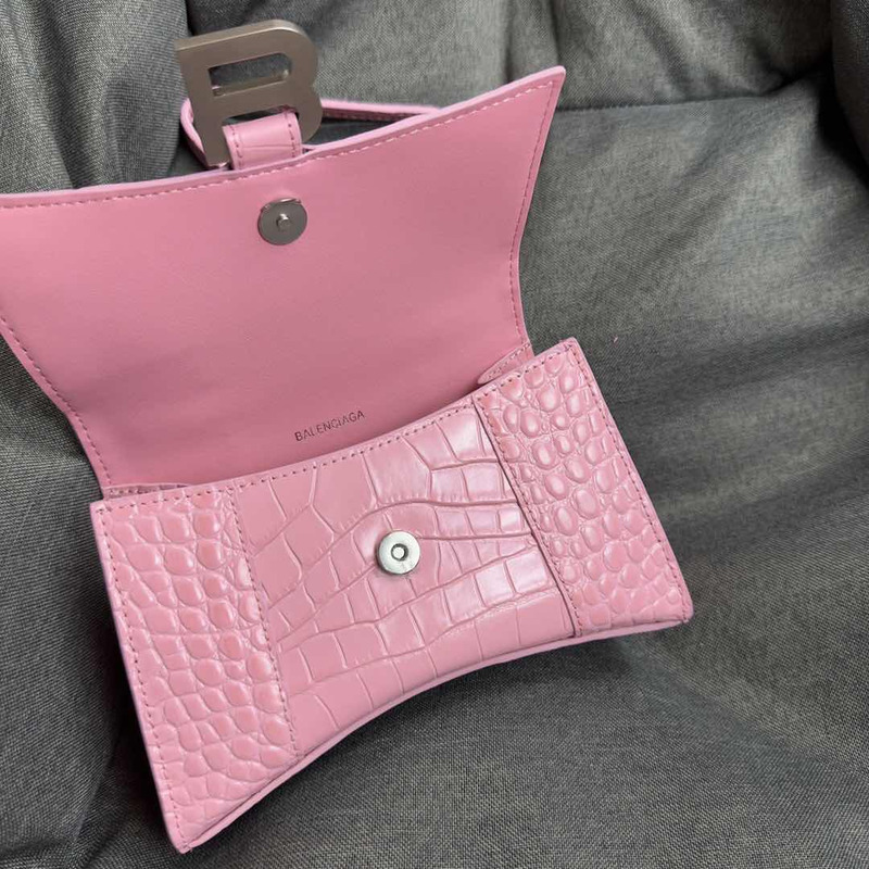 Ba*len*cia*ga hourglass small top handle bag pink