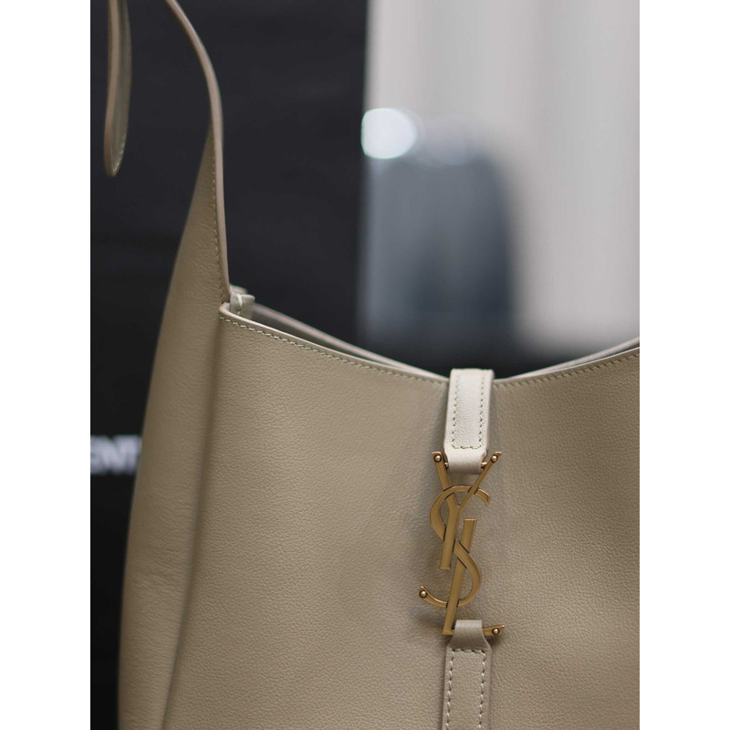 Saint Laurent Le5a7 Hobo Bag Small Brown
