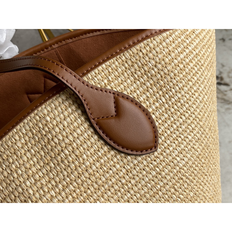 l**is V*t*n bnib raffia st jacques caramel bag