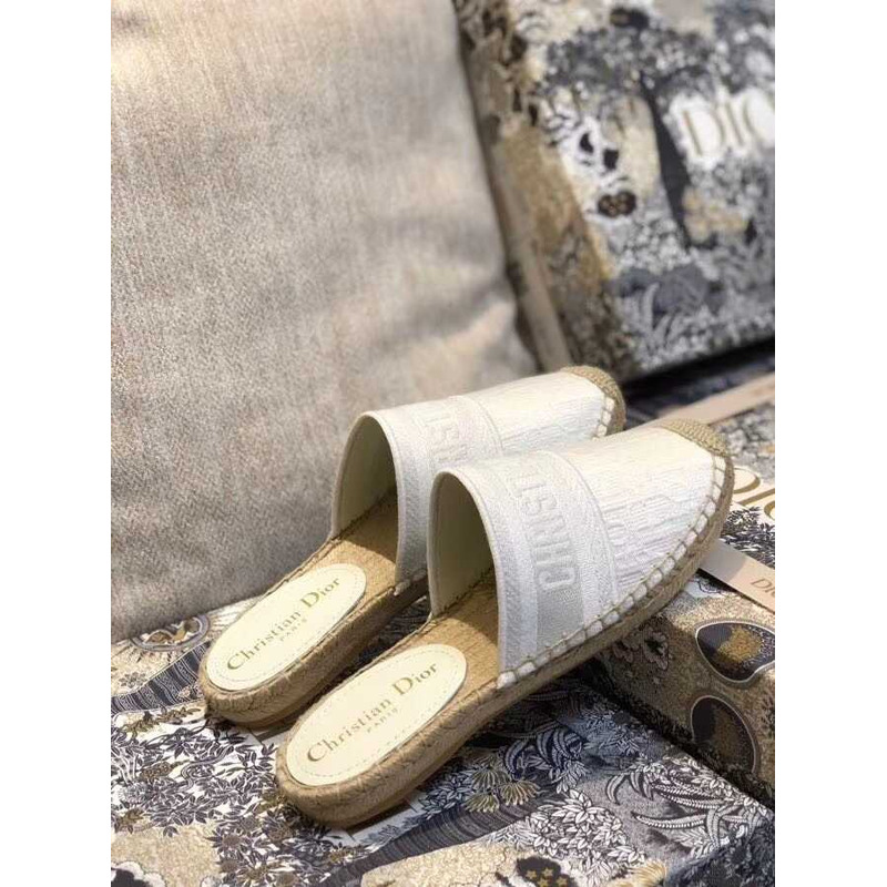 D*or espadrilles mules  white
