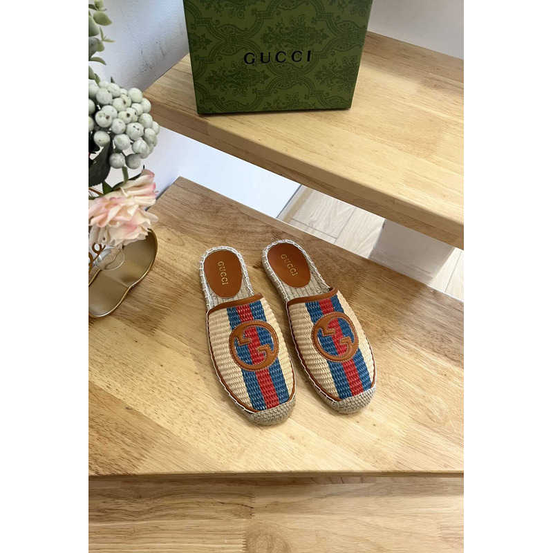 G*u*i interlocking g espadrilles multi color