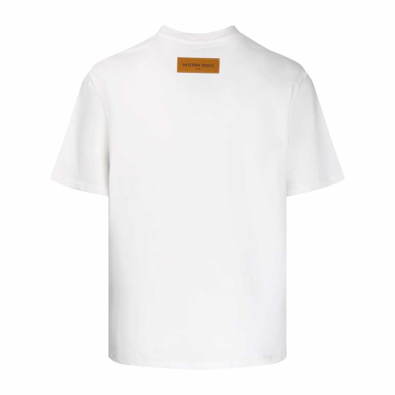 l**is V*t*n logo cotton t-shirt white