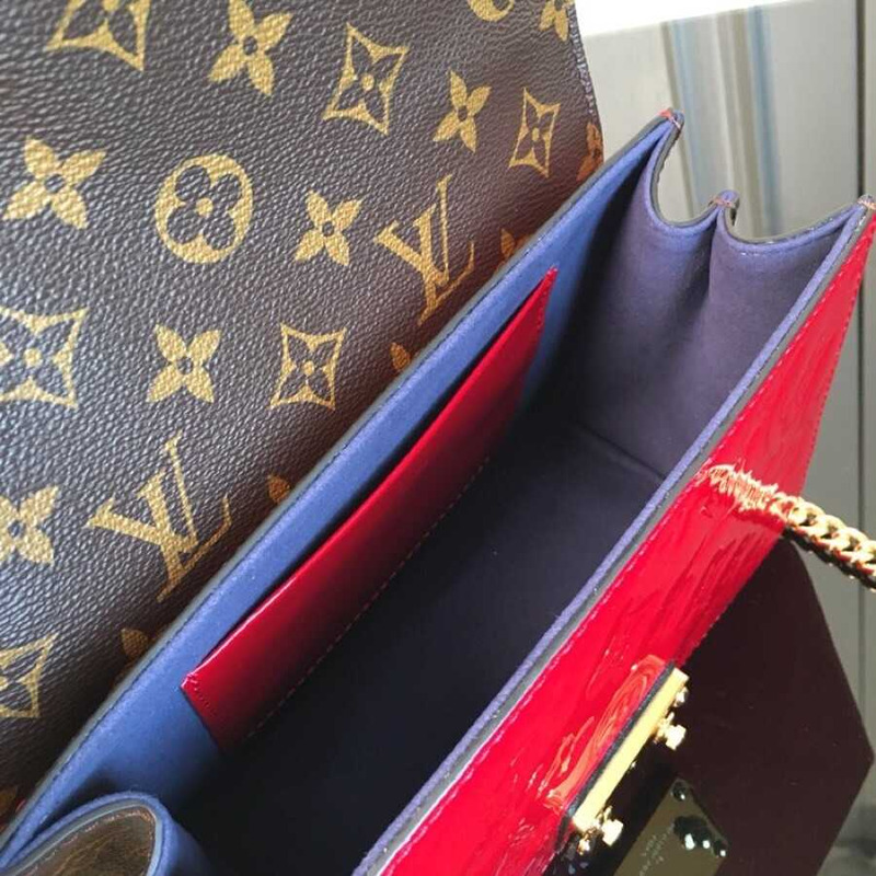 l**is V*t*n lv wynwood chain bag patent leather red