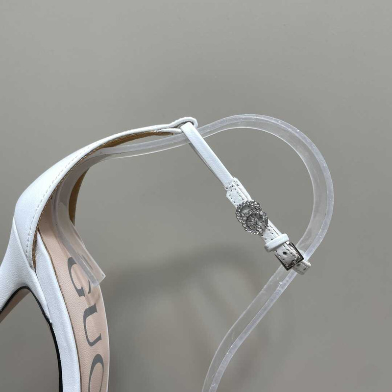 G*u*i stiletto heels white