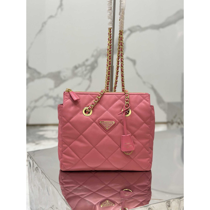 Pra*a re-nylon recycled nylon tote bag pink