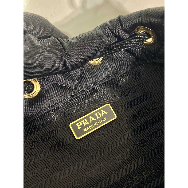 Pra*a re-nylon shoulder bag black