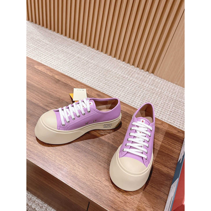 Marni Pablo Canvas Low-top Sneakers Purple