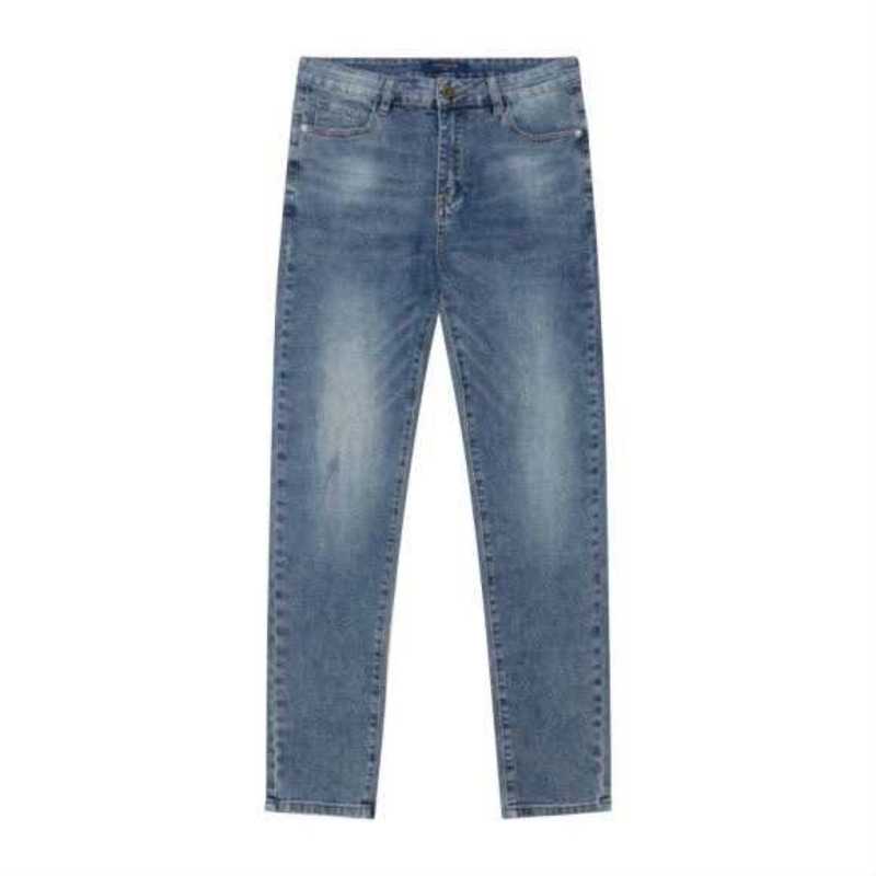 l**is V*t*n logo print jeans blue