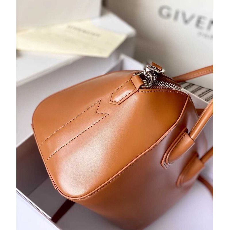 Givenchy Antigona Tote Glazed Mini Brown