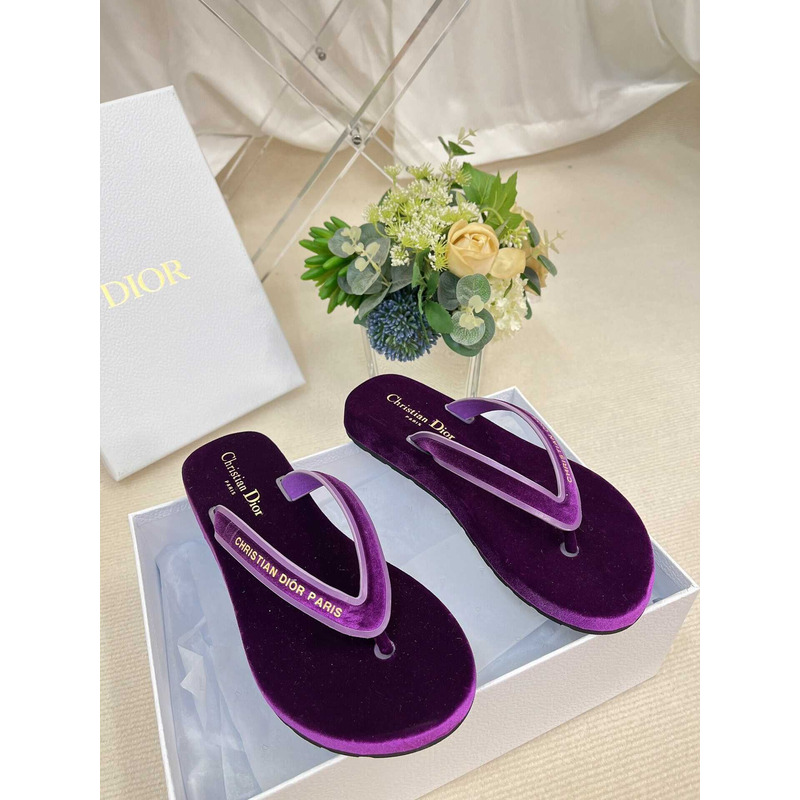 D*or D*orsea flip flops velvet purple
