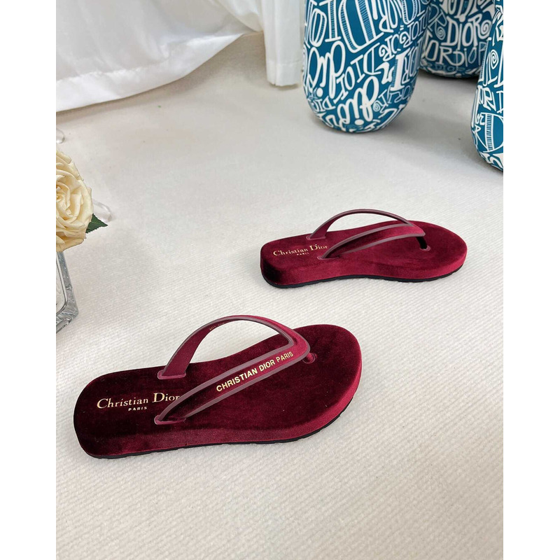 D*orD*or D*orsea flip flops velvet burgundy