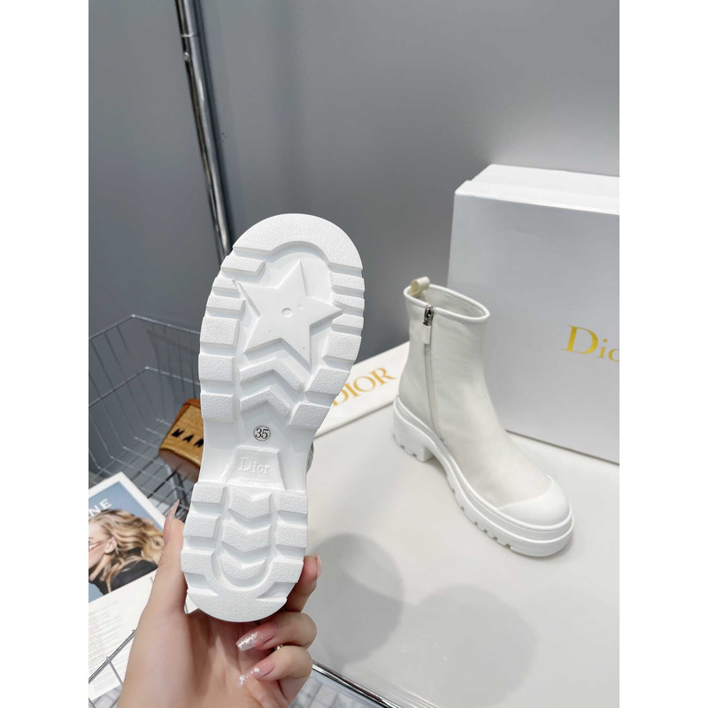 D*or ankle boots white