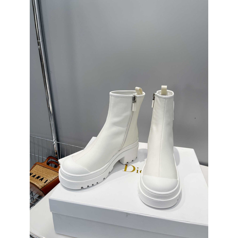 D*or ankle boots white