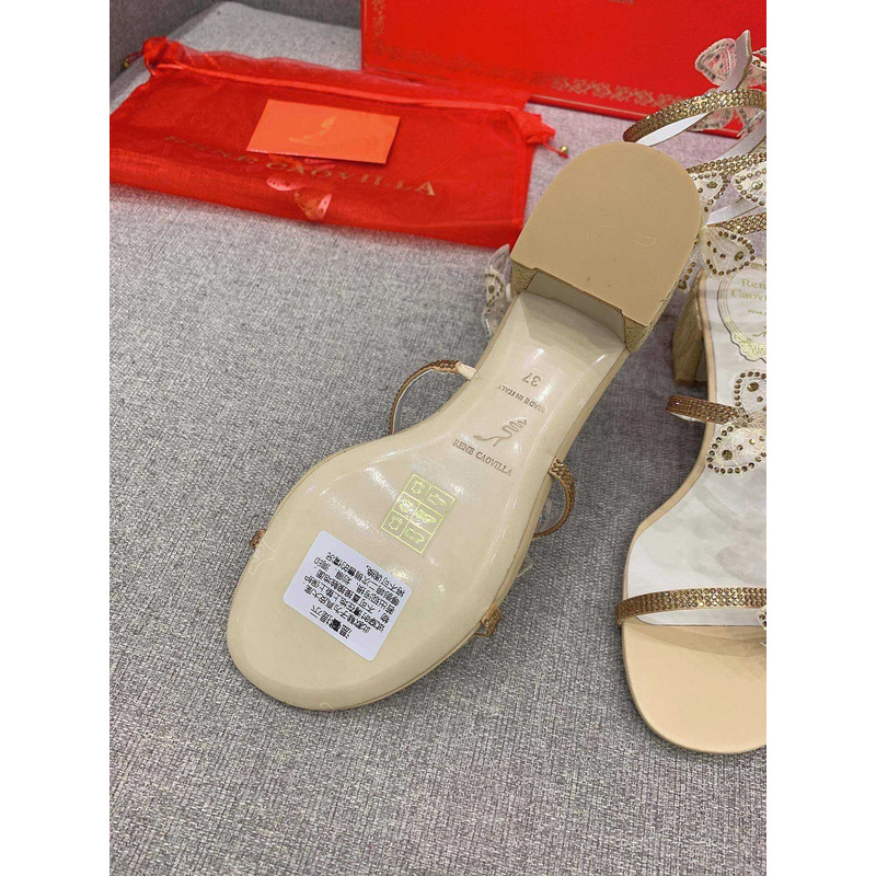 Rene Caovilla Floriane Sandals Yellow