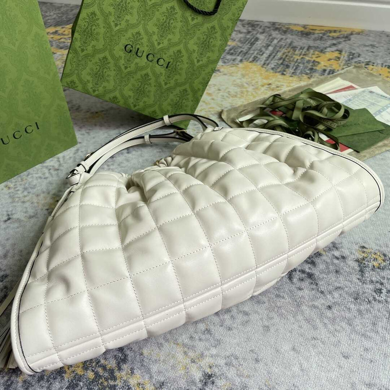G*u*i deco medium tote bag white
