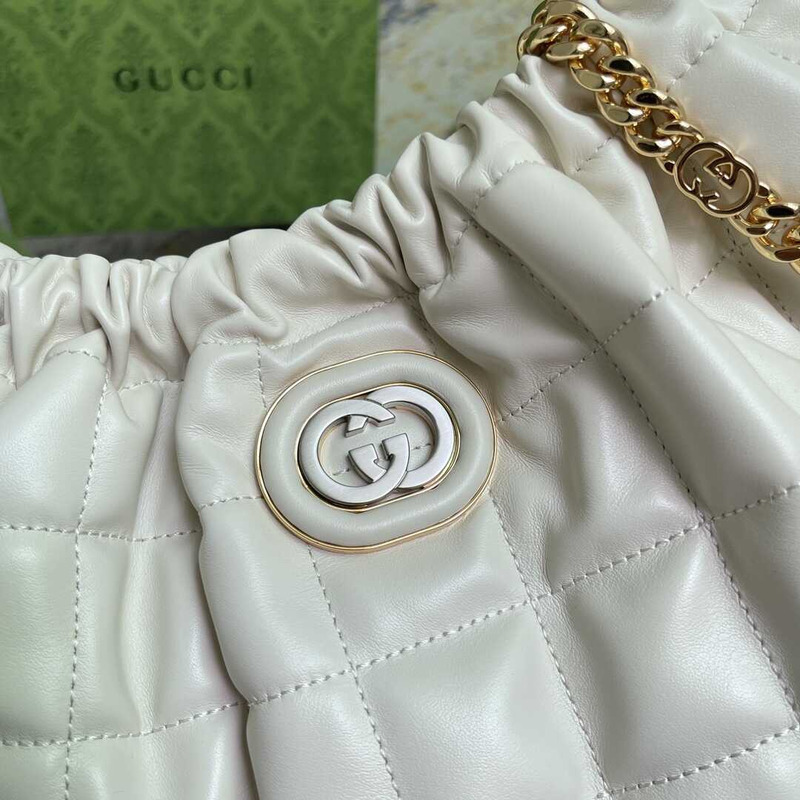 G*u*i deco medium tote bag white