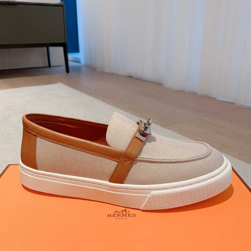 H**mes game easy sneakers beige