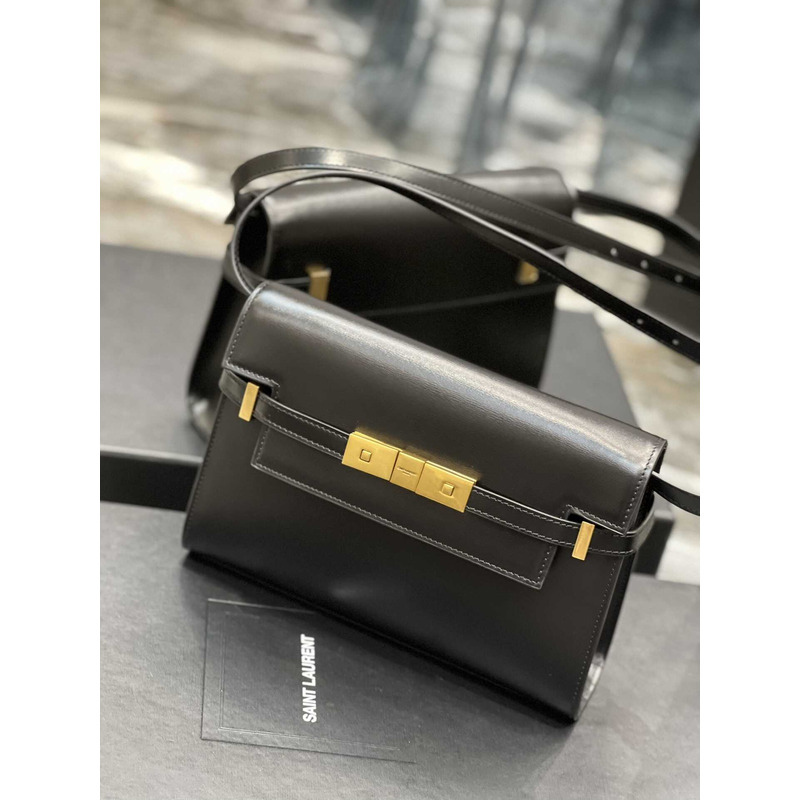 Saint Laurent Manhattan Shoulder Bag Black
