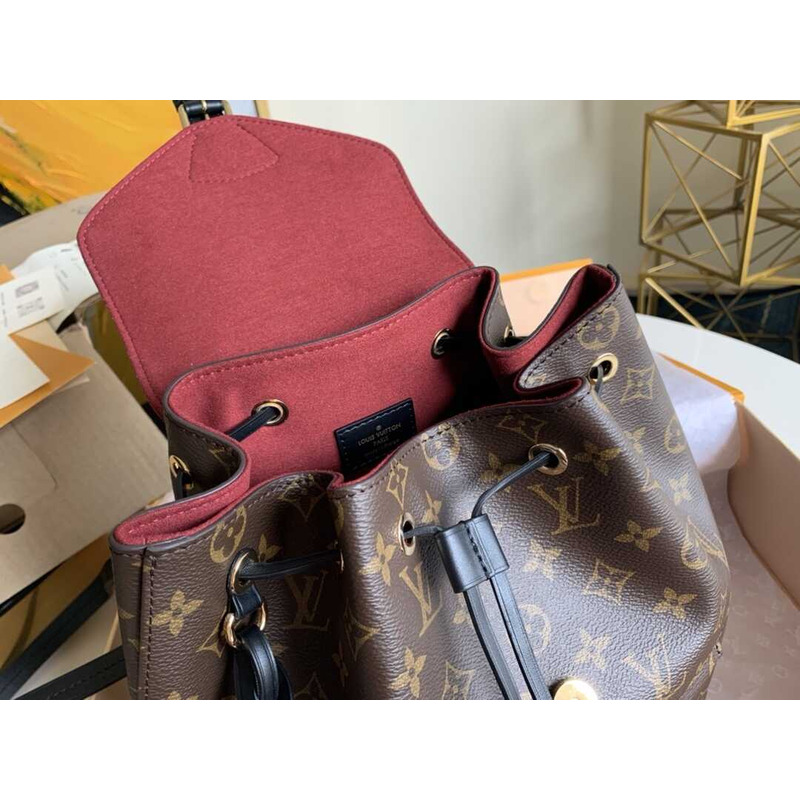 l**is V*t*n montsouris small backpack monogram&black