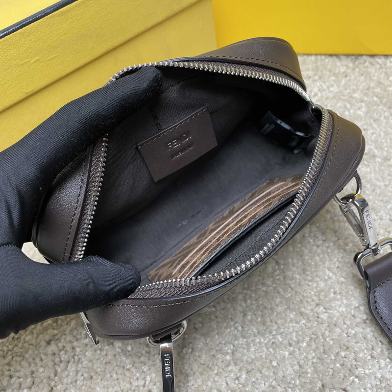 F**di  messenger bag men brown and yellow