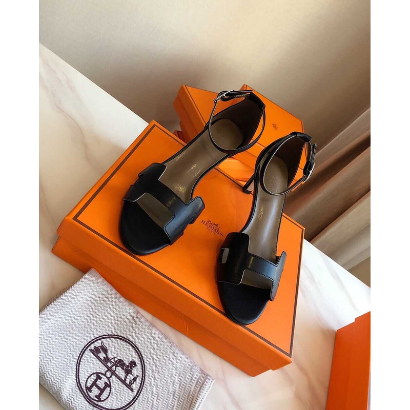 H**mes legend sandal black