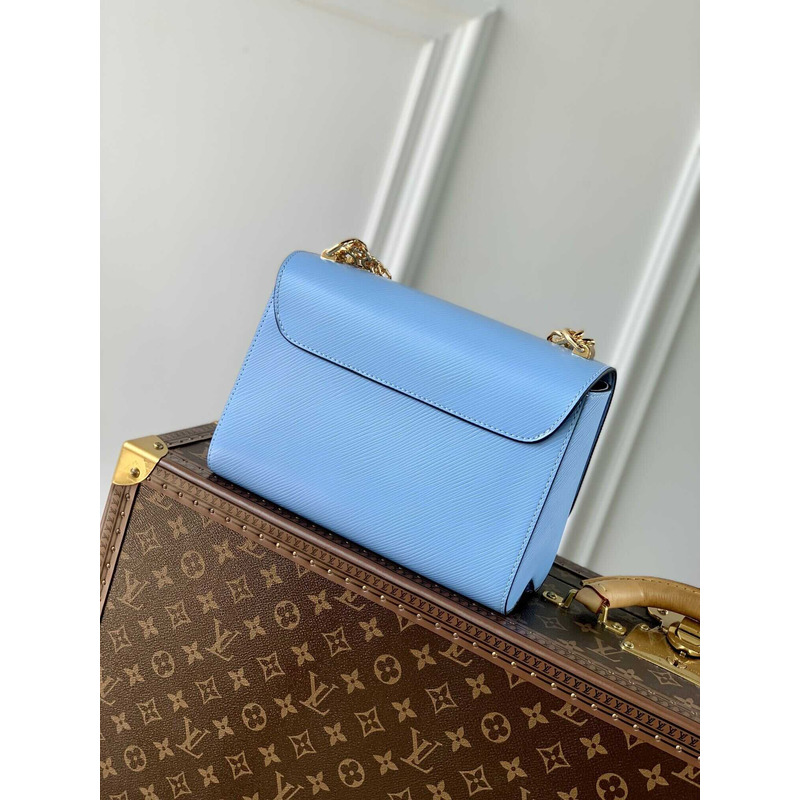 l**is V*t*n twist mm epi grain leather blue