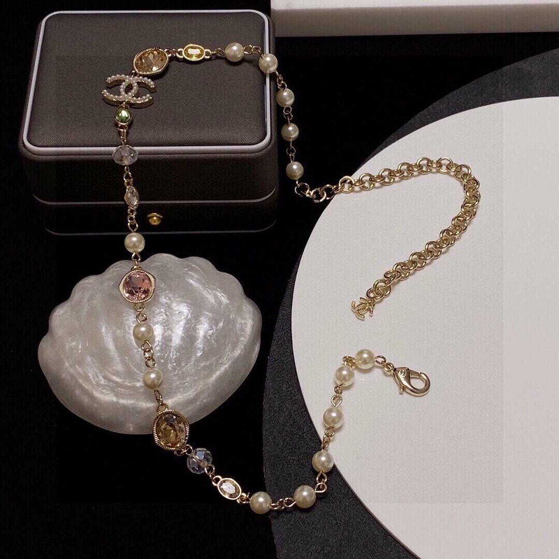 ch*el pearl crystal cc Di*m*nd gold