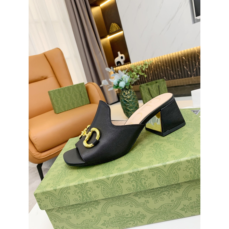 G*u*i women`s slide sandal with horsebit
