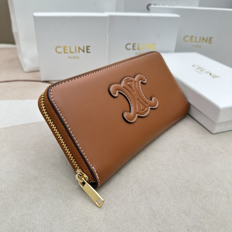 Ce**e long wallets brown wallets