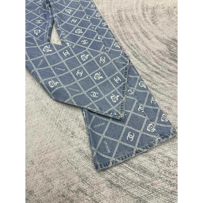 Ch*el cotton cc jeans blue
