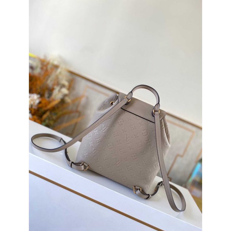 l**is V*t*n monogram empreinte montsouris pm backpack leather bag brown