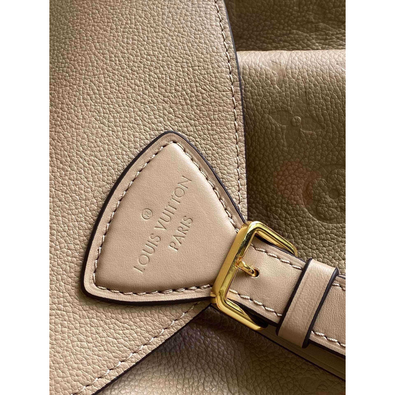 l**is V*t*n monogram empreinte montsouris pm backpack leather bag brown