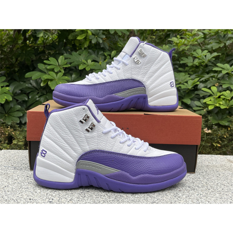 Air Jordan 12 Sneakers Purple White