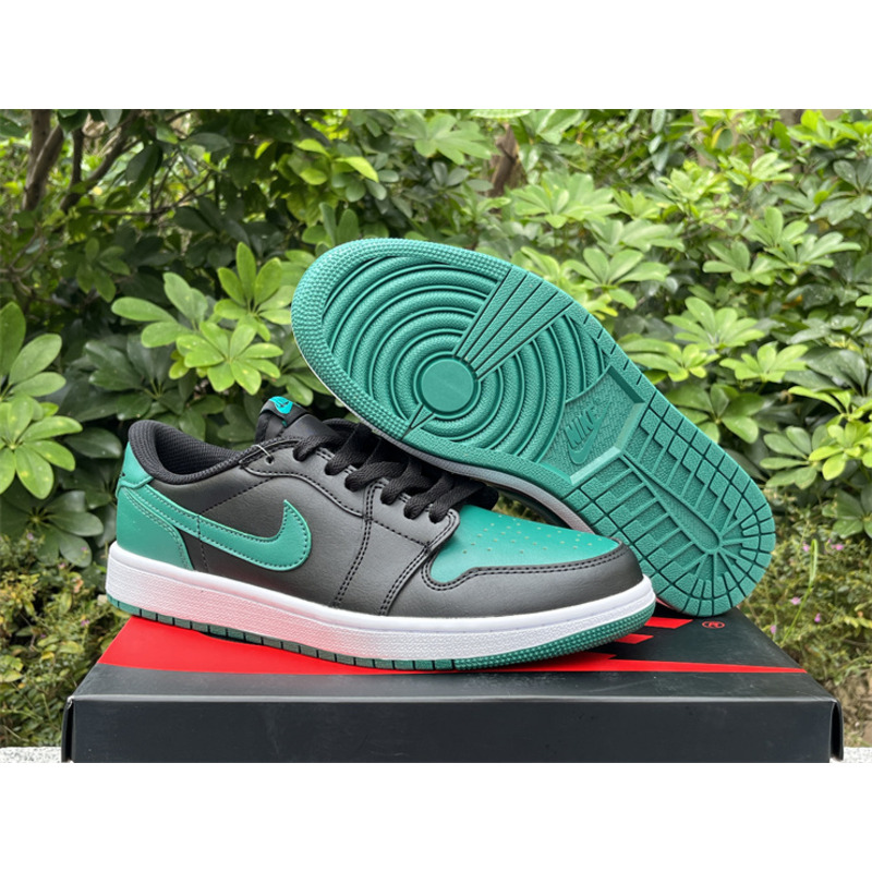 Jordan Air Jordan 1 Low Black And Green