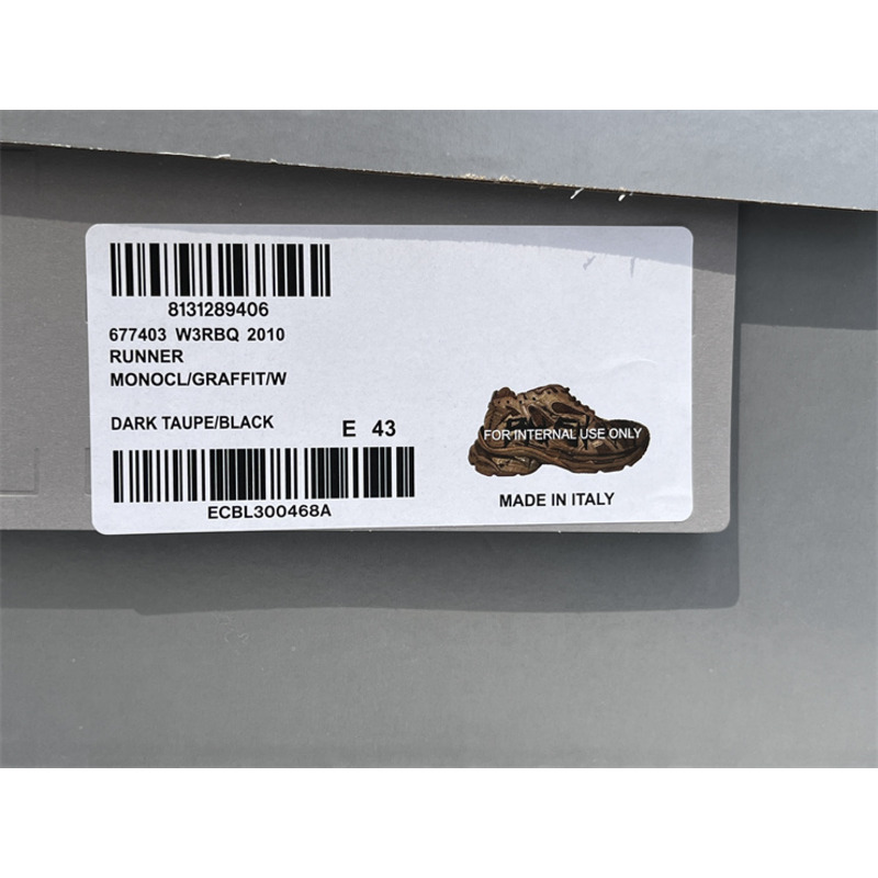 Ba*len*cia*ga graffiti runner sneakers brown