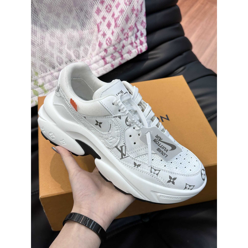 l**is V*t*n monogram x nike sneakers white