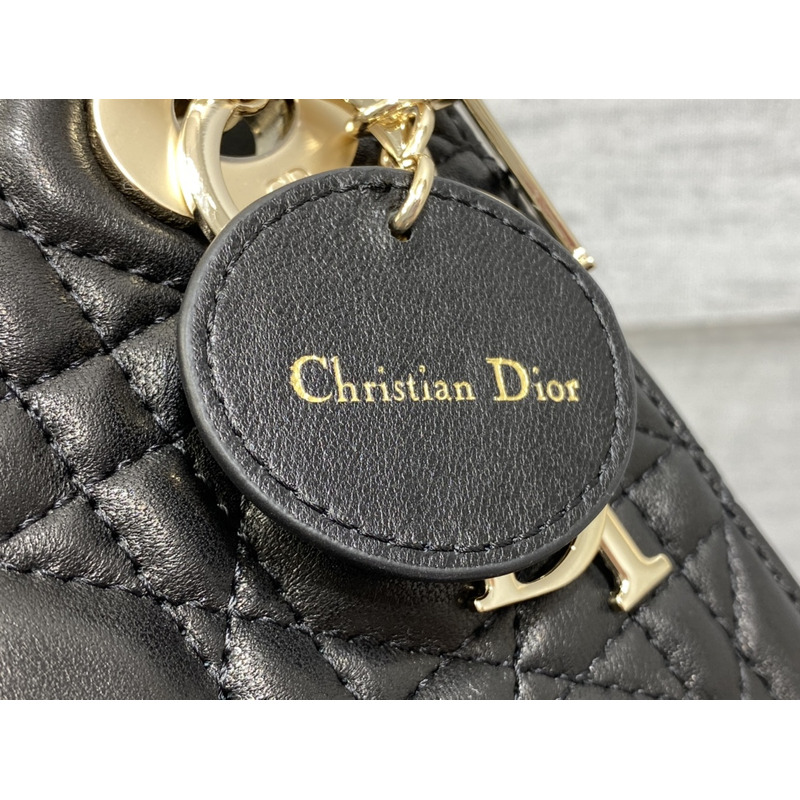 D*or mini lady D*or bag lambskin black