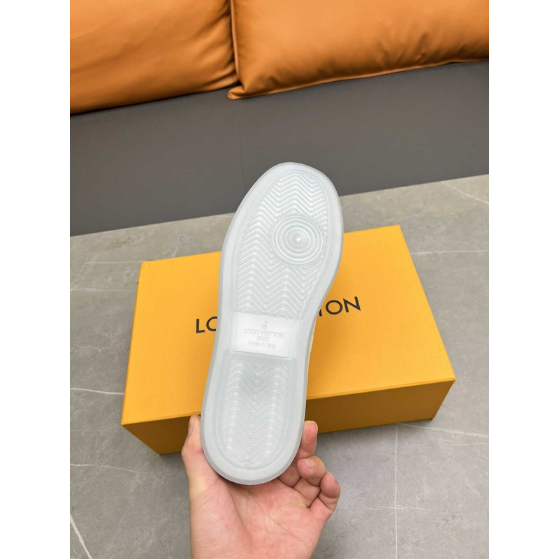l**is V*t*n rivoli sneakers calfskin white and grey