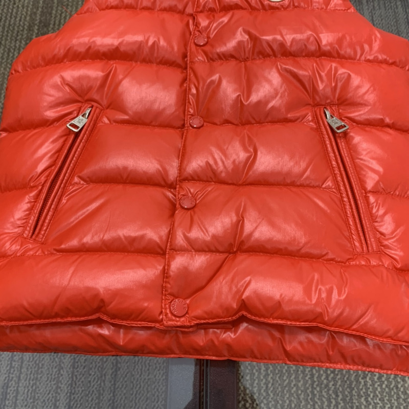 Moncler Kids Bormes Down Vest  Red