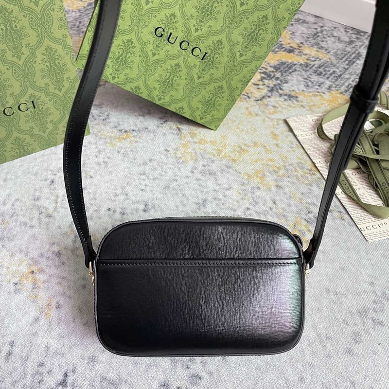 G*u*i horsebit 1955 small shoulder bag black