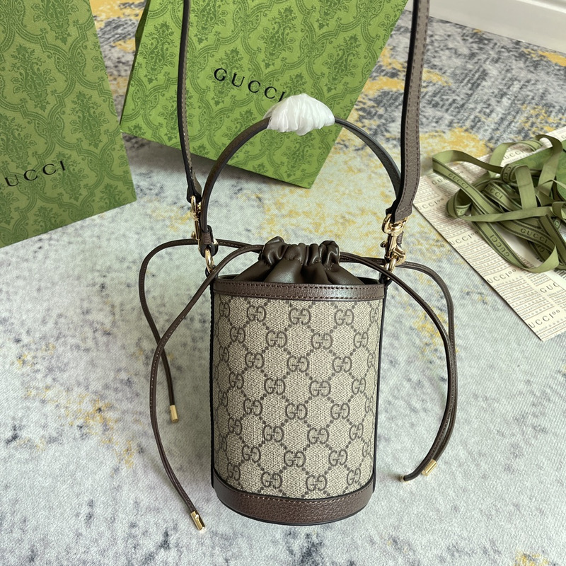 G*u*i ophidia series mini bucket bag beige
