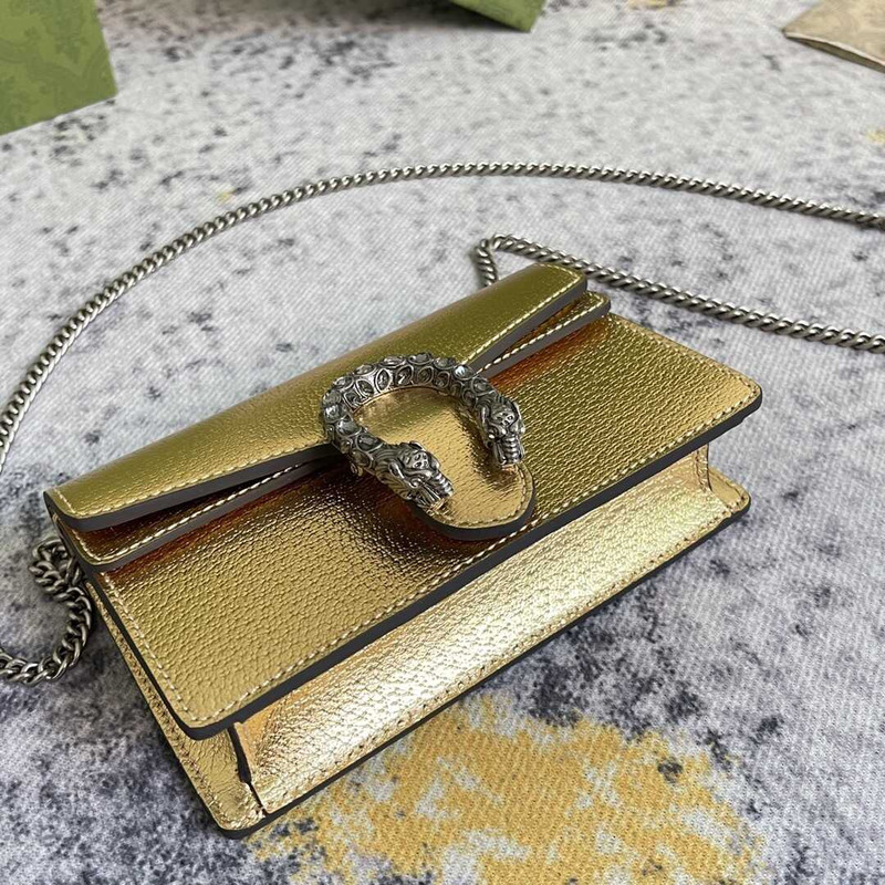 g*u*i dionysus gg S*per mini bag gold