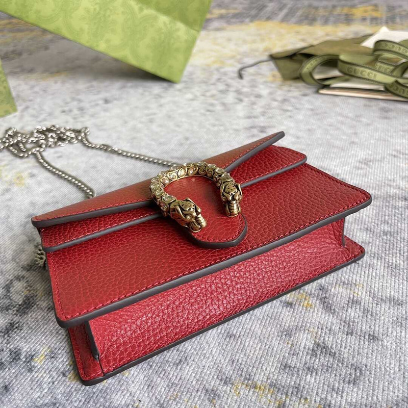 g*u*i dionysus gg S*per mini bag red