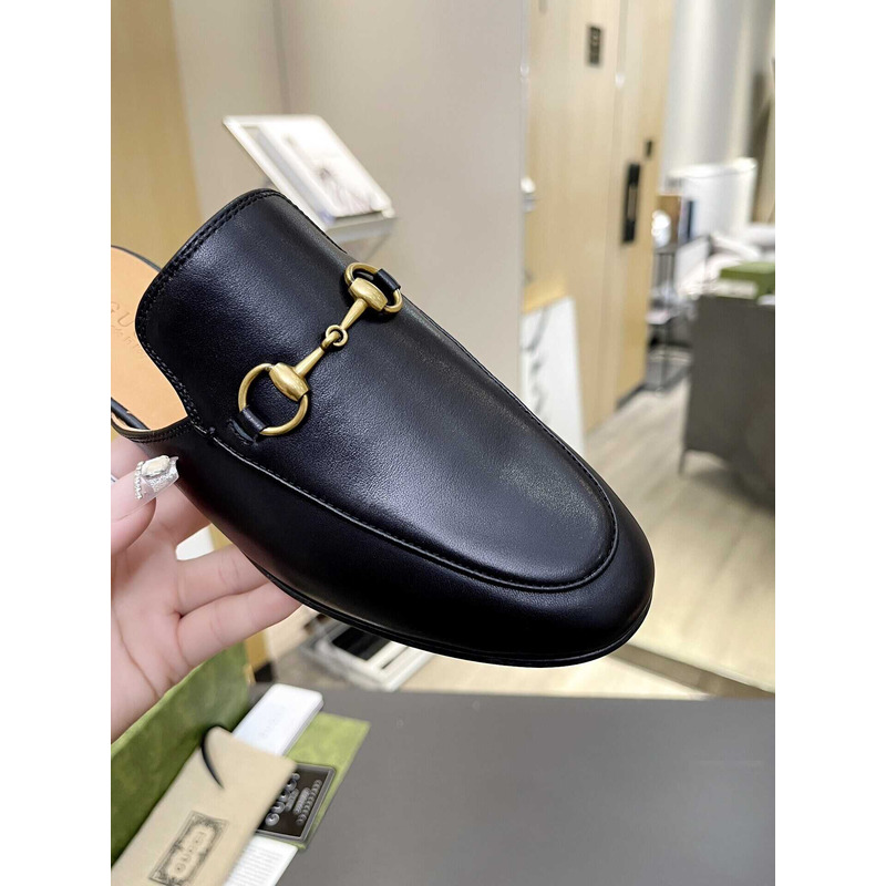 G*u*i slipper princetown aus leder slipper black