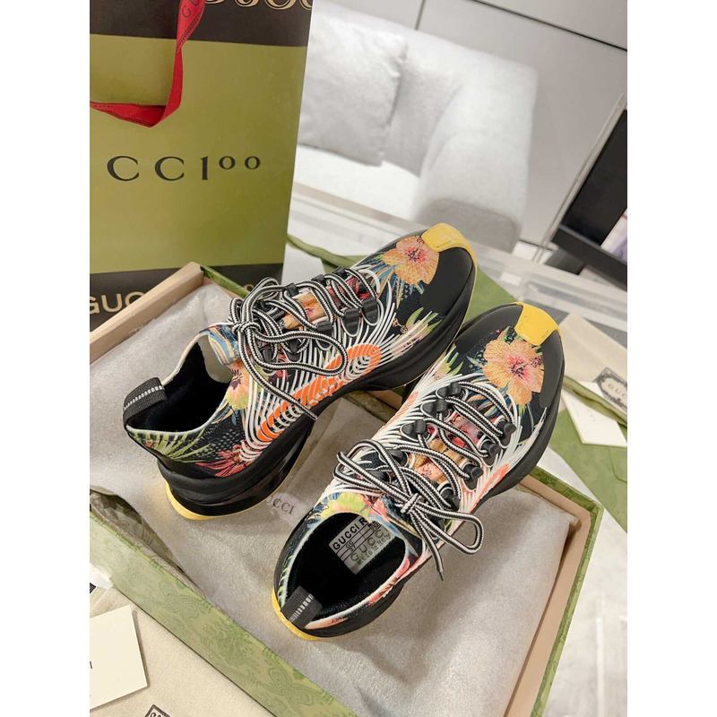 G*u*i run floral print sneakers multi